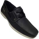 Mocassim Pegada em Couro Preto 14105205