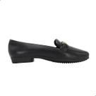 Mocassim Piccadilly Raquel Salto Baixo Preto
