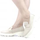Mocassim Salto Bloco Couro