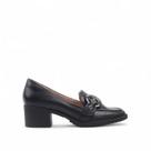 Mocassim Salto Bloco Couro