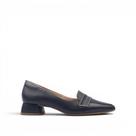 Mocassim Salto Bloco Couro
