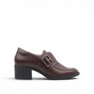 Mocassim Salto Bloco Couro