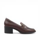 Mocassim Salto Bloco Couro