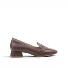 Mocassim Salto Bloco Couro