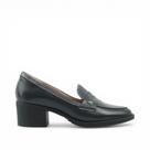 Mocassim Salto Bloco Couro