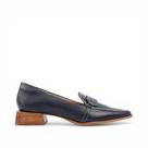 Mocassim Salto Bloco Couro