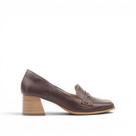 Mocassim Salto Bloco Couro
