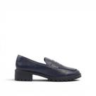 Mocassim Salto Bloco Couro