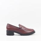 Mocassim Salto Bloco Couro