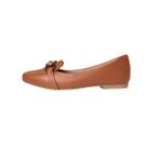 Mocassim Sapatilha Fivela Feminino Bico Quadrado Krikos Casual