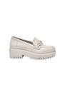 Mocassim Tratorado Com Correntes Bege Mocassim Tratorado Com Correntes Bege