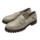 Mocassim Tratorado Couro de Carneiro Off White