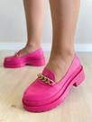 Mocassim Tratorado Feminino Com Corrente Confort Color Mocassim Tratorado Feminino Com Corrente Confort Color