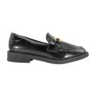 Mocassim Vizzano Feminino Bico Redondo Napa Garda Preto