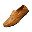 Mocassins Casuais Masculinos De Couro Genuíno Respiráveis Slip-On Estilo Náutico Tamanhos 37-47