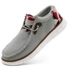 Mocassins EGMPDA, sapatos de barco sem cadarço para homens, cinza claro, camo