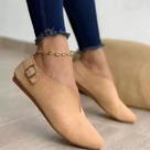 Mocassins Femininos De Camurça plus Size, Retrô, Com Bico Fino, Sem Cadarço, Casuais, Tamanhos 35-43 Mocassins Femininos De Camurça plus Size, Retrô, Com Bico Fino, Sem Cadarço, Casuais, Tamanhos 35-43