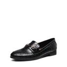 Mocassins Femininos DREAM PAIRS Penny Flats Preto Stone