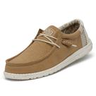 Mocassins Hey Dude Wally Break Stitch Ocra para homens e mulheres