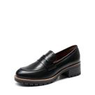 Mocassins Plataforma com Salto Grosso DREAM PAIRS Femininos Preto 39.5