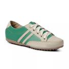 Mocatênis Feminino em Couro Legítimo Cor Verde c/ Bege Mod. 103 - Izabela Araújo Mocatênis Feminino em Couro Legítimo Cor Verde c/ Bege Mod. 103 - Izabela Araújo