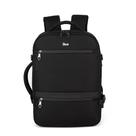 Mochila 2 em1 Preta com porta USB e fone Notebook 15.6, Pasta Executiva com Alça Carona Flight