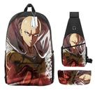 Mochila 3 unidades/lote Punchs Mans Saitamas Anime School