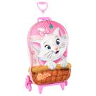 Mochila 3D de Rodinha Infantil - Disney - Gata Marie - Maxtoy