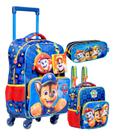 Mochila 4 Rodas 360 Patrulha Canina Lancheira Estojo Duplo Mala Luxo Mochila 4 Rodas 360 Patrulha Canina Lancheira Estojo Duplo Mala Luxo