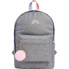Mochila academie dots cinza tilibra - brand