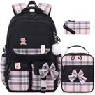 Mochila ACESAK Girls Kindergarten Elementary School preta