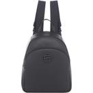 Mochila alça costa couro preto feminino smartbag