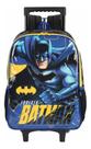 Mochila Alça E Rodas Batman Azul Luxcel