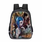 Mochila Arcanes Jinxs Cartoon Kids School Oxford 30x17x41cm