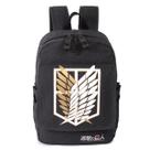Mochila Attack Ons Titans Canvas Kids School 33x17x43cm