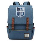 Mochila Attacks Ons Titans Kids School Oxford 29x13,5x43cm