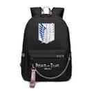 Mochila Attacks Ons Titans Kids School Oxford 480g