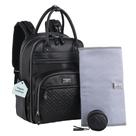 Mochila BabbleRoo Bolsa de fraldas de couro com trocador