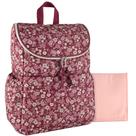 Mochila Baby Essentials Floral para fraldas com trocador