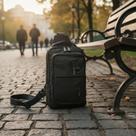 Mochila Bag Usb Transversal Bolsa Masculina Ombro Pochete