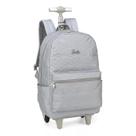 Mochila Barbie Com Rodinha Com Alça Costas Haste T Escolar Mochila Barbie Com Rodinha Com Alça Costas Haste T Escolar