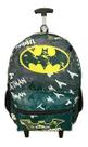 Mochila Batman Juvenil Escolar Rodinhas Grande Masculina