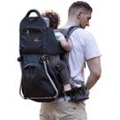 Mochila Bebê WIPHA Creeper III Preta com Dossel