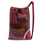 Mochila BeeGreen Mesh Drawstring Swim Bag Swim 45x65 cm vermelha