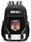Mochila beibao3 Attack on Titan College Style Brown Wings