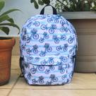 Mochila Bicicleta com Flores Resistente Estampa Moderna