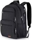 Mochila BIKROD para homens e mulheres preta resistente à água