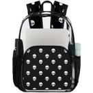Mochila bisibuy Small Skull Black Clear PVC para viagens de trabalho