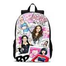 Mochila Black Pink Personagens Desenhadas Bolsa Menina Banda K-pop Novidade