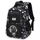 Mochila Bluboon para Niños, Niños, Camuflaje Gris con Grafiti 45x31x17 cm